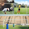 MOLHEM Foldable Football Goal Net 2 Pack, Durable & Portable