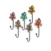 LK Trend & Style Hand Painted Ceramic Daisy Wall Hooks