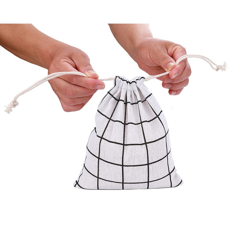 Amoyie 3 pcs Drawstring Storage Bag Set for Cosmetic Travel