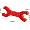 1Pc Red Multifunctional Double Head Shower Wrench Plastic Made Lightweight