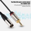 3.5mm Male to Mini XLR 3pin Male Audio Cable Adapter