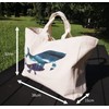 J's Select Tote Shoulder Bag, 2-Way, Large Capacity, Canvas, Logo