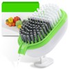 Lumkew Vegetable Brush Scrubber Drainable,Potato Mushroom Scrubber Brushes foodss Veggie