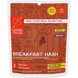 GOOD TO-GO Breakfast Hash | Camping Food, Backpacking Food (Single Serving) | Just Add Water Meals, Backpacking Meals | Dehydrated Meals Taste Better Than Freeze Dried Meals