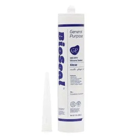 BioSeal General Purpose Clear Silicone Odorless UV-Resistant 100% Waterproof