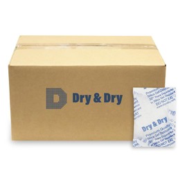 Dry & Dry Dry & Dry 20 Gram [500 Packets] Silica Gel Packets Desiccants, Silica Packets - Rechargeable Silica Gel Packs, Silica Gel Packets, Desiccants Packets, Silica Gel