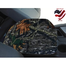 Car Console Covers Plus Made in USA Fleece Auto Armrest Center Console Cover Designed for Toyota Tundra 2007-2013 Mossy Oak
