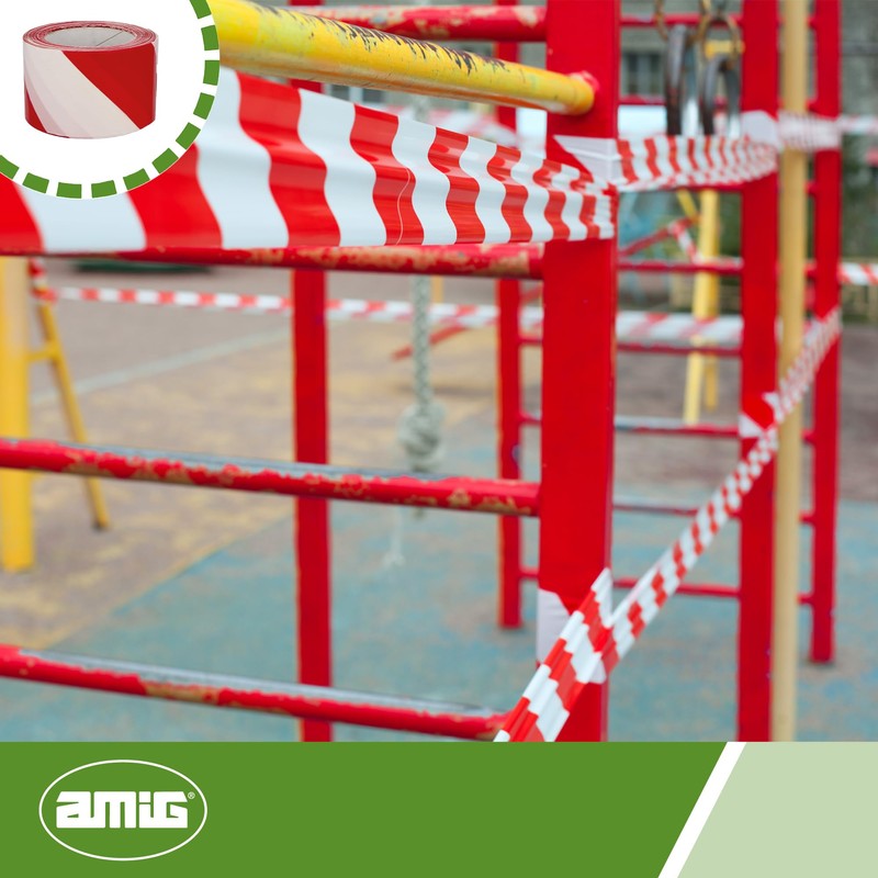 amig 522 23922 Delimit Tape-70 mm x 200 m, Cordon