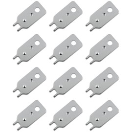 Dispenser Key Replacement – Rubbermaid Key 3486595 Compatible with Flex, AutoFoam, AutoClean, AutoFlush Dispensers – Durable Metal Lock Plate Key for Manual and Touch-Free Systems - 12 Pack