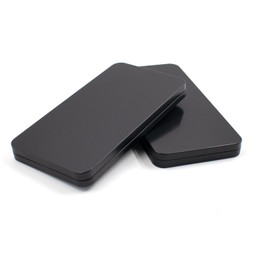 2 PCS Black Metal Cash Box Money Box for Cash Single Row Currency Tray Money Holder Money Saving Organizer Cash Organizer Money Gift Box Organizer Money Storage Box with Lid Money Organizer for Cash