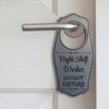 Night Shift Worker Do Not Disturb Door Hanger | House