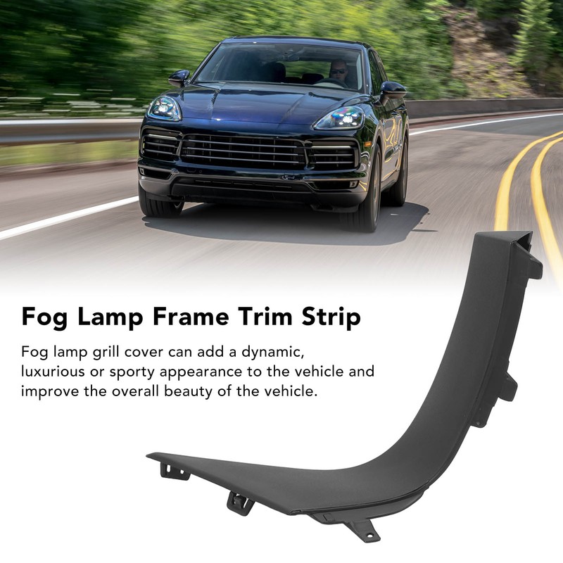 Front Bumper Grille Side Cover Durable Fog Lamp Frame Trim