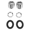 Windshield Wiper Wheel Box Bezel Kit ABS Chrome 519988Z for