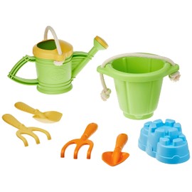 Sand Play Set Green and Watering Can Green Bundle