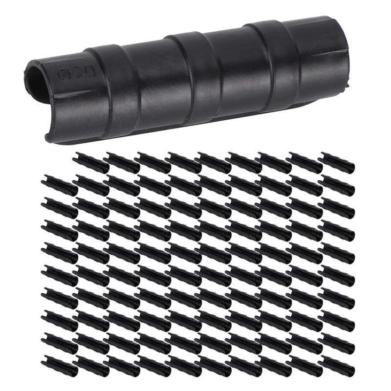 100pcs Greenhouse Frame Pipe Clip Clamp Garden Film Sunshade Net
