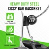 Mofun 27" Tall Passenger Backrest Sissy Bar 1.3" Fat Bar