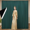 30ft x 10ft Wrinkle Free Hunter Green Backdrop Curtains for