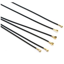 RuiLing 6-Pack 2.4G Receiver Antenna with IPEX4 Generation Port RF113 Silver Jacketed Cable 5.9Inch for Frsky, Futaba, JR, Hitec, Flysky, and Orange RX Receiver and Remote Controller
