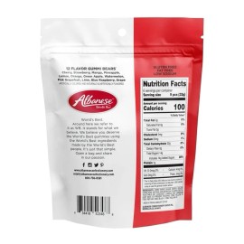 Albanese World's Best 12 Flavor Gummi Bears Bag 7.5 Oz (6 Pack)