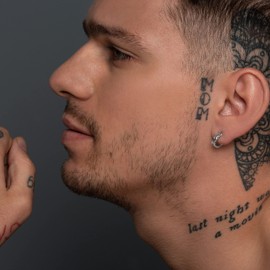 Oxidised Sterling Silver Huggie Hoop Earrings for Men Gift for Boyfriend Birthday Gift Men Jewelry (Oxidised - S (Diameter: 13mm))