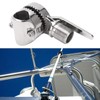 Marine VHF Antenna Mount Stainless Steel Adjustable Ratchet Mount for
