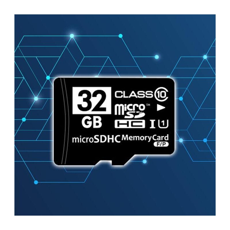 HIDISC MFMCSDHC10X32G_BULK Micro SD Card, 32GB Class 10 SD Converter