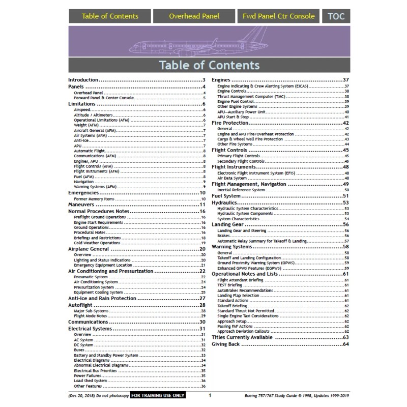 Boeing 757-767 Study Guide (Rick Townsend Study Guides) by Rick