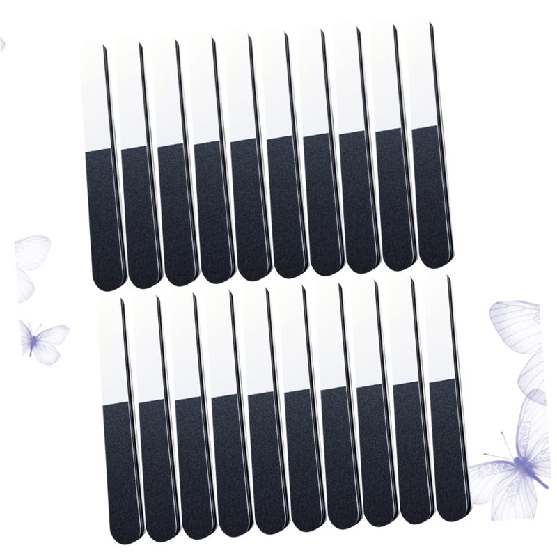 Mikinona Portable Manicure Files 20pcs Nail Buffing Strips 240/320/1200 Grits