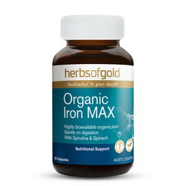 Herbs of Gold Organic Iron MAX, 30 Capsules