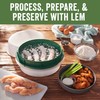 LEM Products Batter Bowl, Translucent and Green