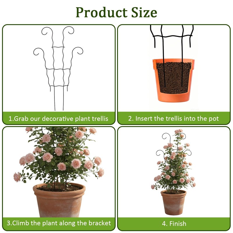 LXCSYXJ Small Trellis for Potted Plants,Trellis for Climbing Plants Outdoor