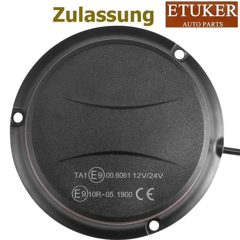 ETUKER 12 V 24 V yellow rotating beacon, magnetic flash