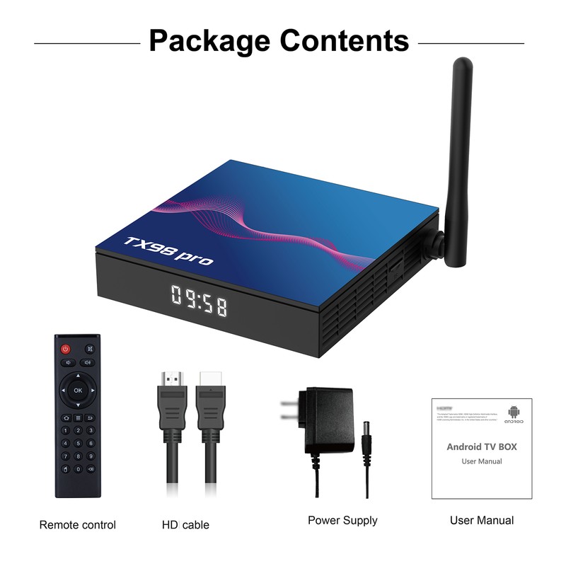 TX98 pro Android 12.0 Smart TV Box Allwinner H618 Quad-core