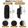 Flashlight Belt Holster for Hands-Free Carry – 360° Rotating Clip