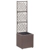 Benicabaly Enhance Outdoor Spaces with Trellis Raised Bed Planter, Includes