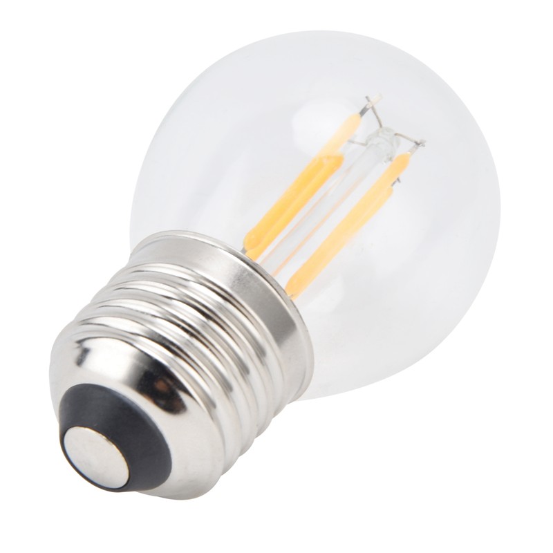 6PCS G45 E27 LED Light Bulb Transparent Glass Bulb Vintage