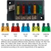 12V Fuse Block, Blade Fuse Box Holder with LED Indicator
