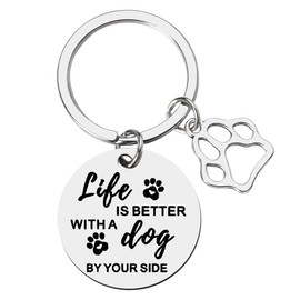 Birthday Gifts for Dog Lovers Women Men Loss of Pet Sympathy Keychian Gifts for Friends Daughter Son Christmas Bday Presents for Dog Mom Dad Owners Gifts for Bff Sisters Pet Remembrance Keychain
