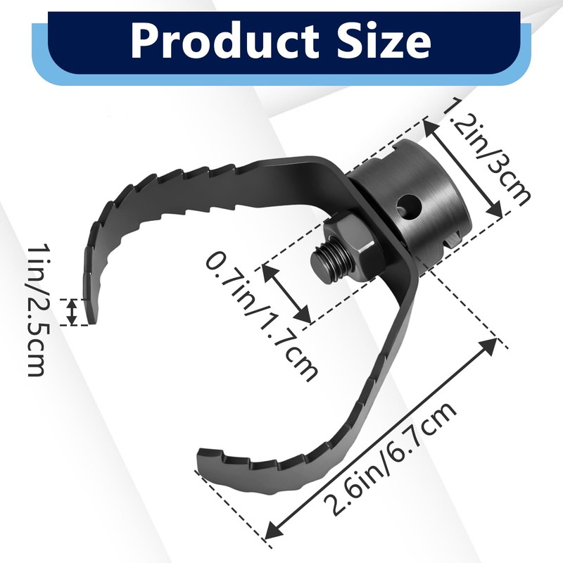 2Pcs Drain Cleaning 3-Inch T-150-1 3" Root Cutter, Sharktooth Cutter