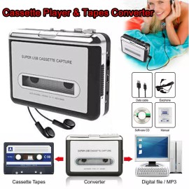 Portable Cassette Player Converter Recorder Convert Tapes to Digital MP3 US