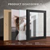 KissNow 11x17 Picture Frame 5 Pack, Black Solid Wood Poster
