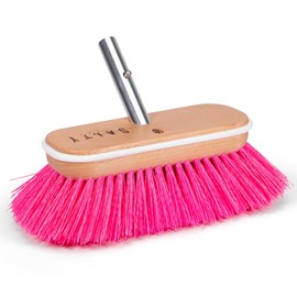 Salty Captain Hard Bristle Boat Deck Brush – Heavy-Duty Cleaning for Grime, Stains & Salt Build-Up – Compatible with Most Threaded Poles – Durable Marine-Grade Design