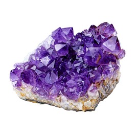 Top Plaza Natural Amethyst Geode Cave Healing Crystal Stones Rock Cluster Druzy Witchcraft Raw Amethyst Gemstone Specimen (0.22-0.44 Pound)
