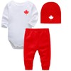 3-Piece Canada Baby Set, Custom Handmade Baby Canada Maple Leaf