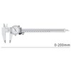 Haptufer 0-200Mm Metric Gauge Measuring Tool Dial Vernier Caliper Shock-Proof