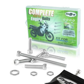 CYCBOLT 41 PCS Engine Screw Bolt Kits Fit for KLR650 (All Years) 1987-2018 2022 2023 KLR 650 Dual-Sport Bike Stainless Sock Head Bolt Nut Fastener Set