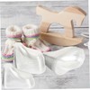 BESPORTBLE 20pcs Clear Feet Model Display Stands for Shoes Socks