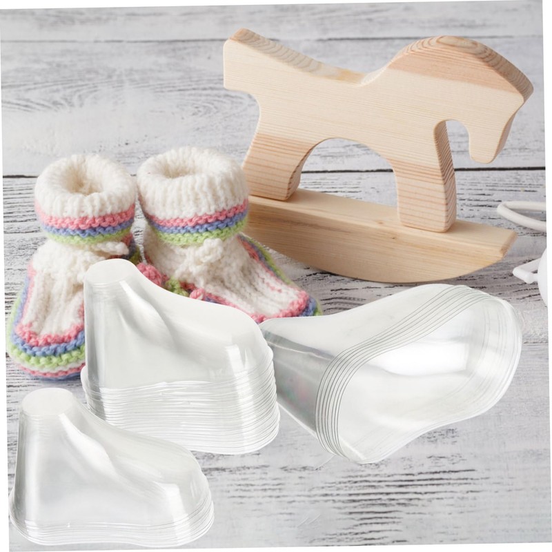 BESPORTBLE 20pcs Clear Feet Model Display Stands for Shoes Socks