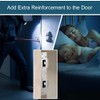 MOSECYOU Door Latch Strike Plates Oil Rubbed Bronze 2 Pack,