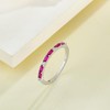 STARCHENIE 925 Sterling Silver Half Eternity Ring for Women Thin